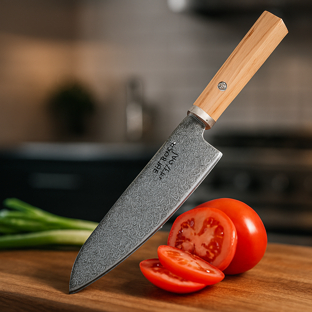 Damasko plieno santoku peilis - gastrO2